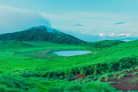 阿蘇くじゅうの緑の草原