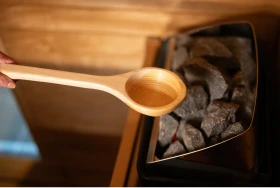 サウナストーンに水をかけるためのひしゃく